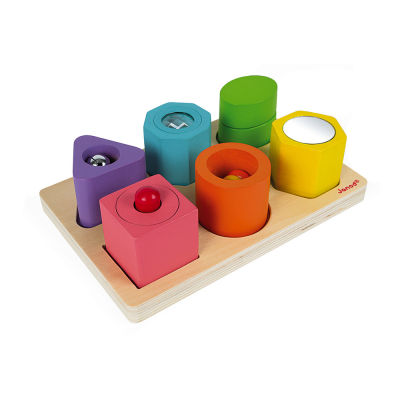 JANOD - PUZZLE 6 CUBES SENSORIELS I WOOD - UN MONDE RIGOLO